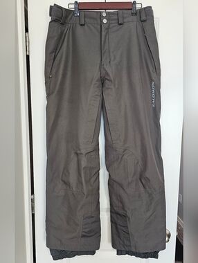 Salomon GORE-TEX Ski Snow Pants Men’s Large Waterproof Winter Snowboard Gray